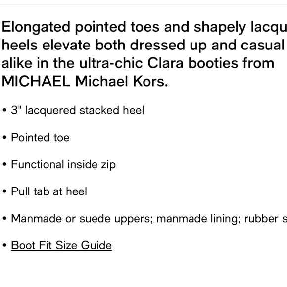 Michael Kors Women's Clara Side-Zip Pointed-Toe Heeled Dress Booties - Picture 3 of 8